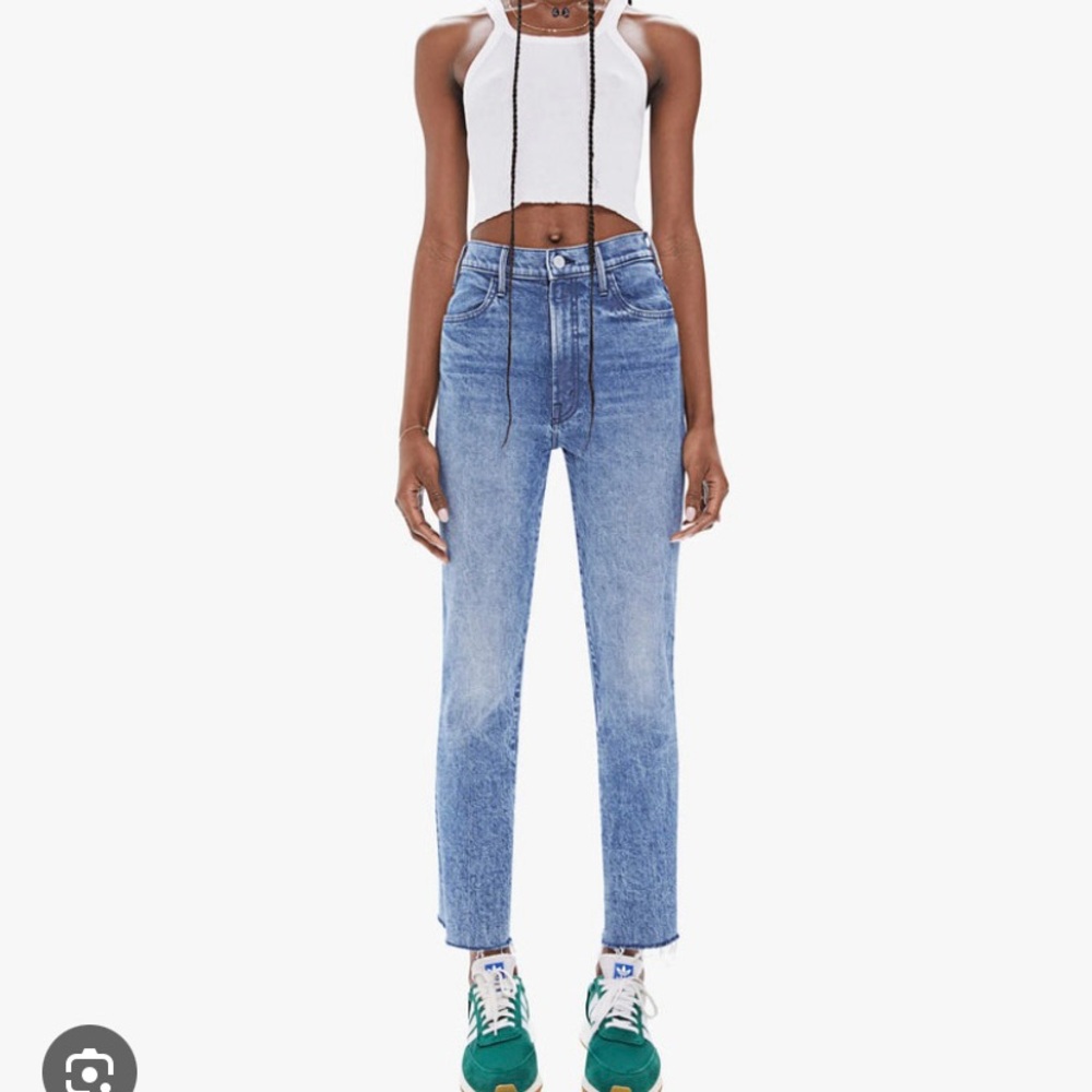 MOTHER Jeans, The Hustler Ankle Fray in Far From Over